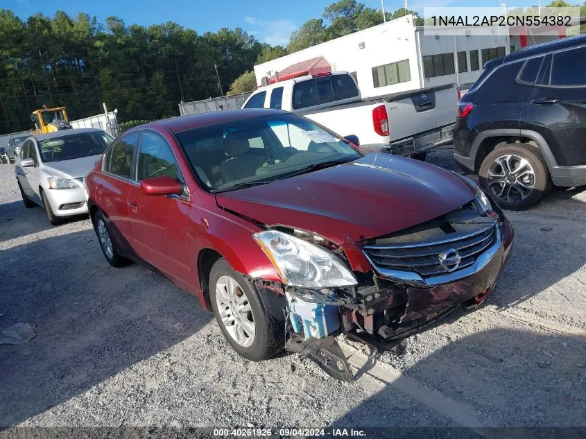 2012 Nissan Altima S VIN: 1N4AL2AP2CN554382 Lot: 40251926