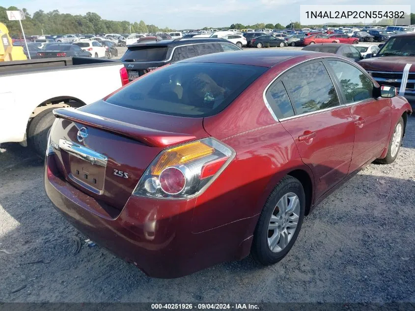 2012 Nissan Altima S VIN: 1N4AL2AP2CN554382 Lot: 40251926