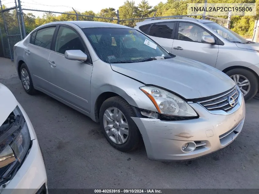 2012 Nissan Altima 2.5 S VIN: 1N4AL2AP2CC195806 Lot: 40253915