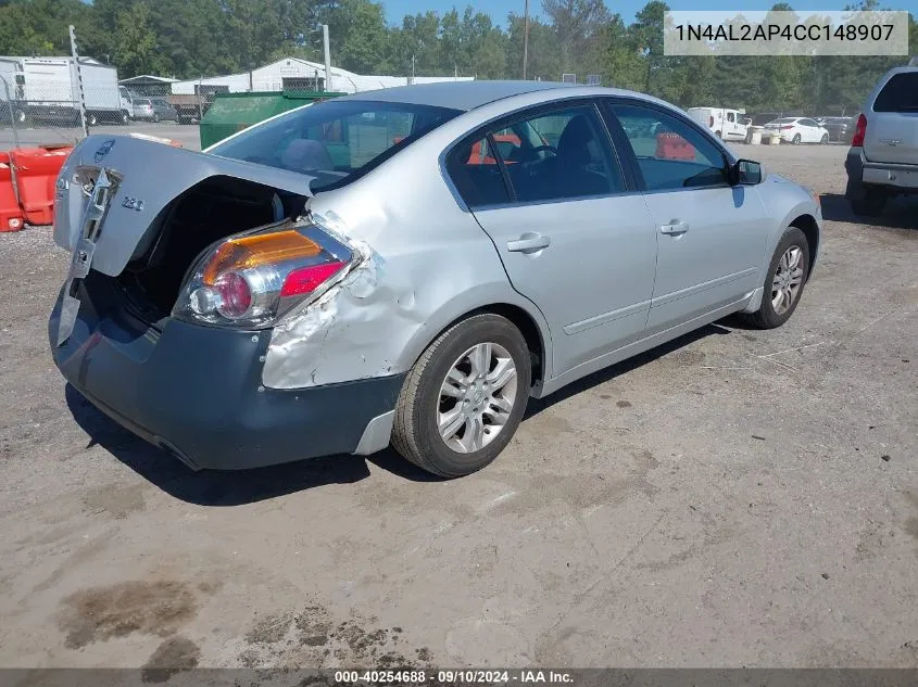 2012 Nissan Altima 2.5 S VIN: 1N4AL2AP4CC148907 Lot: 40254688