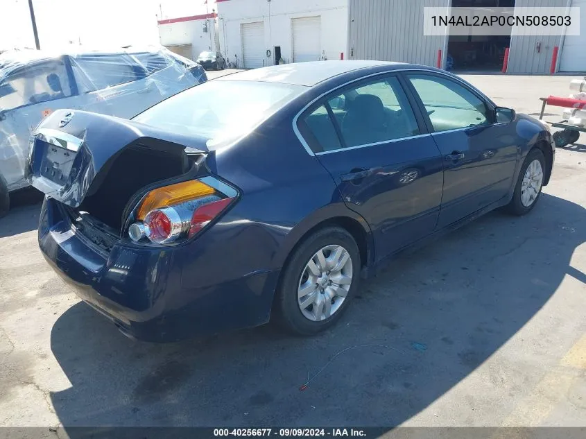 2012 Nissan Altima 2.5 S VIN: 1N4AL2AP0CN508503 Lot: 40256677