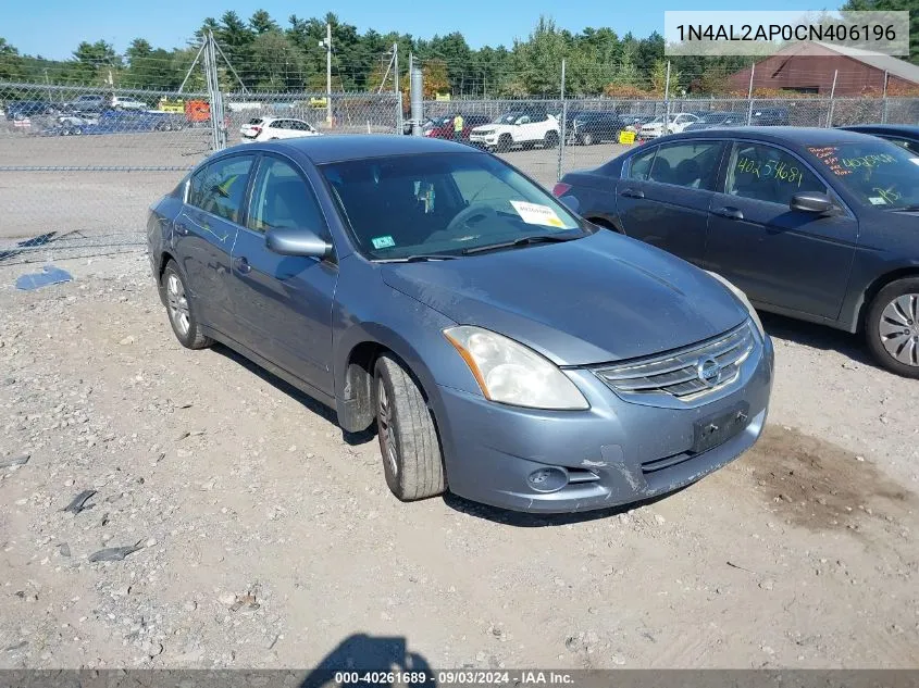 2012 Nissan Altima 2.5 S VIN: 1N4AL2AP0CN406196 Lot: 40261689