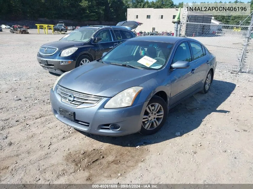 2012 Nissan Altima 2.5 S VIN: 1N4AL2AP0CN406196 Lot: 40261689