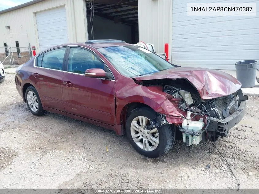 2012 Nissan Altima 2.5 S VIN: 1N4AL2AP8CN470387 Lot: 40270230