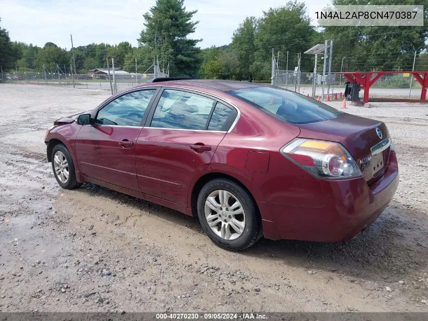 2012 Nissan Altima 2.5 S VIN: 1N4AL2AP8CN470387 Lot: 40270230