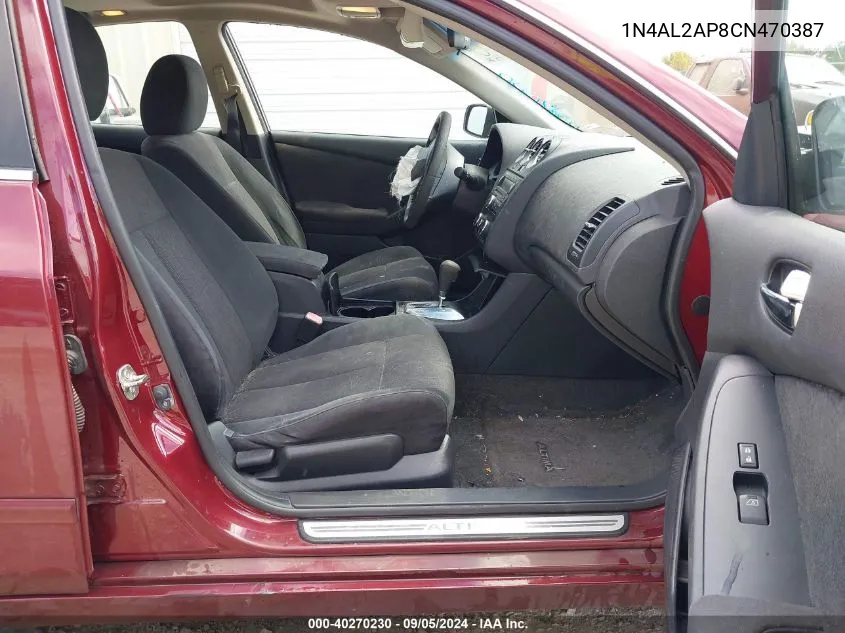 1N4AL2AP8CN470387 2012 Nissan Altima 2.5 S