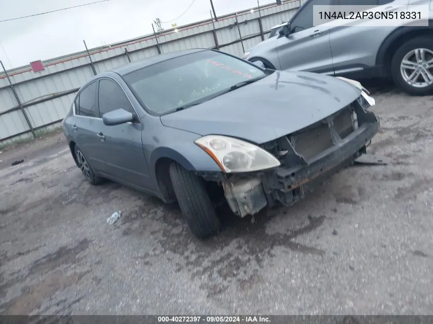 2012 Nissan Altima S VIN: 1N4AL2AP3CN518331 Lot: 40272397