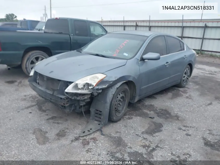 2012 Nissan Altima S VIN: 1N4AL2AP3CN518331 Lot: 40272397