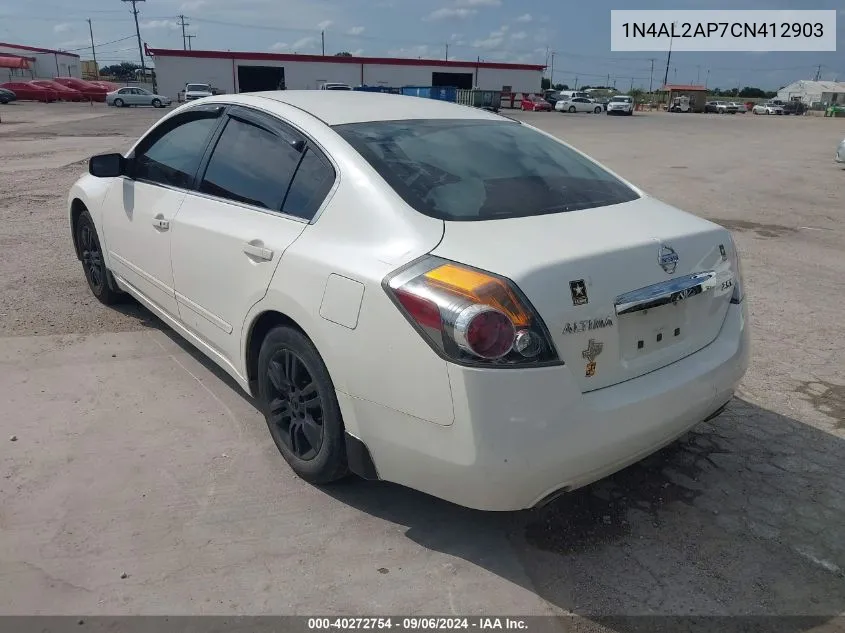 2012 Nissan Altima 2.5 S VIN: 1N4AL2AP7CN412903 Lot: 40272754