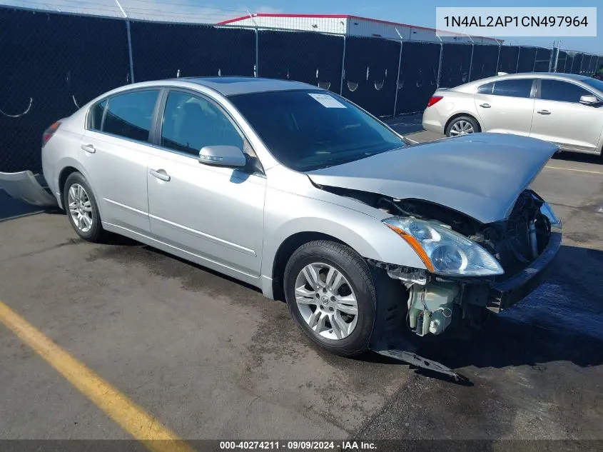 2012 Nissan Altima 2.5 S VIN: 1N4AL2AP1CN497964 Lot: 40274211