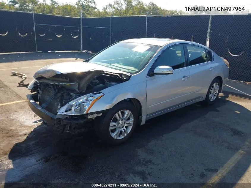 2012 Nissan Altima 2.5 S VIN: 1N4AL2AP1CN497964 Lot: 40274211