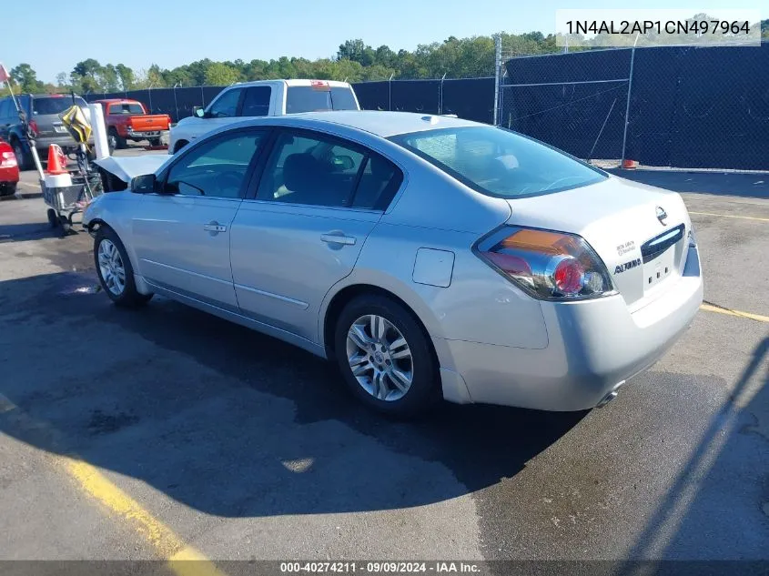 2012 Nissan Altima 2.5 S VIN: 1N4AL2AP1CN497964 Lot: 40274211