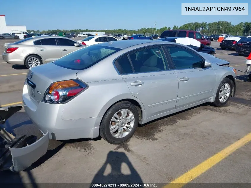 2012 Nissan Altima 2.5 S VIN: 1N4AL2AP1CN497964 Lot: 40274211