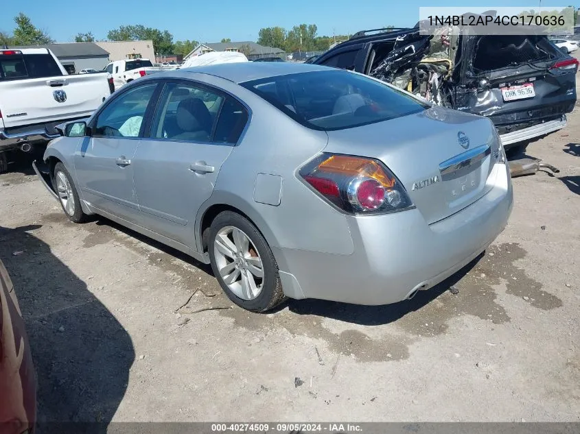 2012 Nissan Altima 3.5 Sr VIN: 1N4BL2AP4CC170636 Lot: 40274509