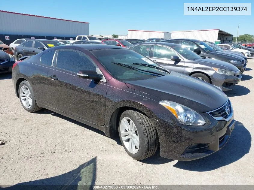 2012 Nissan Altima 2.5 S VIN: 1N4AL2EP2CC139374 Lot: 40279868