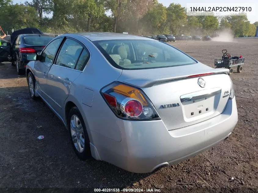 2012 Nissan Altima 2.5 S VIN: 1N4AL2AP2CN427910 Lot: 40281538