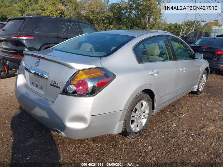 2012 Nissan Altima 2.5 S VIN: 1N4AL2AP2CN427910 Lot: 40281538