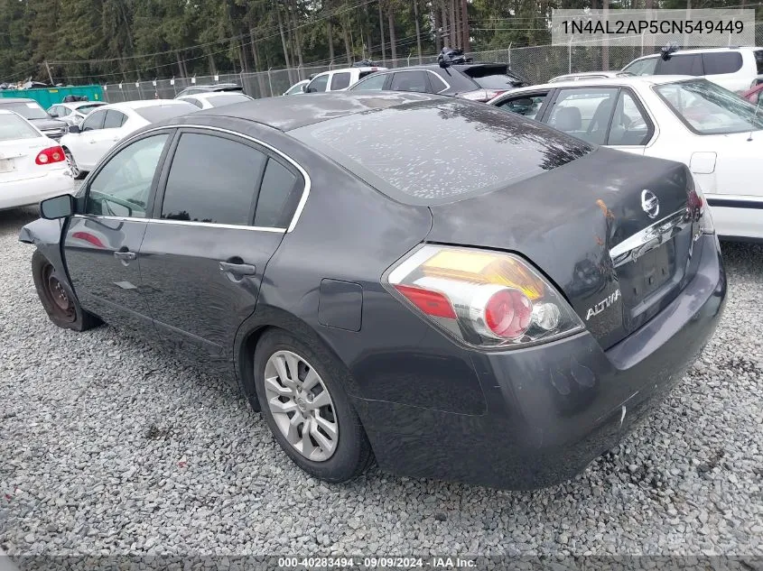 2012 Nissan Altima 2.5 S VIN: 1N4AL2AP5CN549449 Lot: 40283494