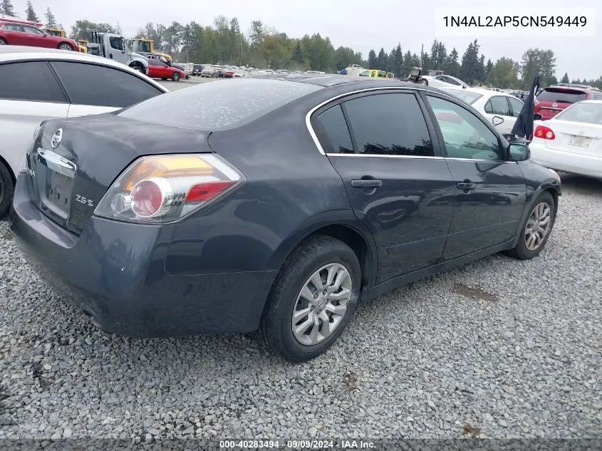 2012 Nissan Altima 2.5 S VIN: 1N4AL2AP5CN549449 Lot: 40283494