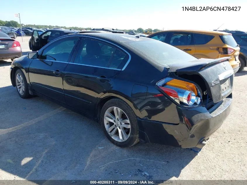 2012 Nissan Altima 3.5 Sr VIN: 1N4BL2AP6CN478427 Lot: 40285311