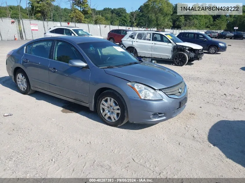 2012 Nissan Altima 2.5 S VIN: 1N4AL2AP8CN428222 Lot: 40287393