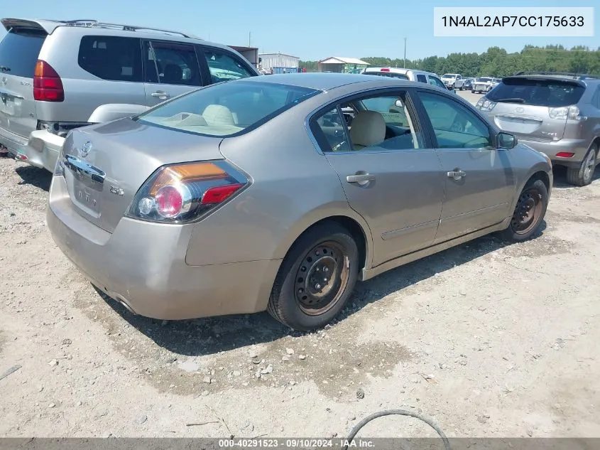 2012 Nissan Altima 2.5 S VIN: 1N4AL2AP7CC175633 Lot: 40291523