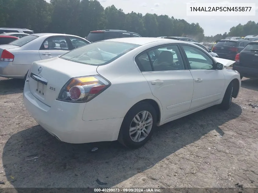 2012 Nissan Altima 2.5 S VIN: 1N4AL2AP5CN455877 Lot: 40299073