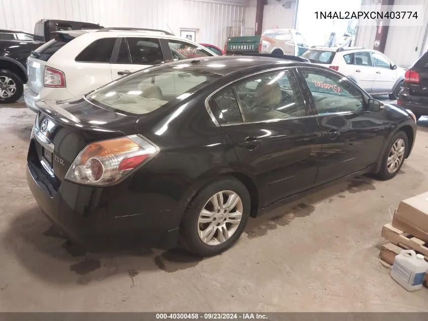 2012 Nissan Altima S VIN: 1N4AL2APXCN403774 Lot: 40300458