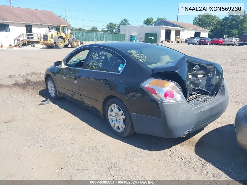 2012 Nissan Altima 2.5 S VIN: 1N4AL2APXCN569230 Lot: 40305691