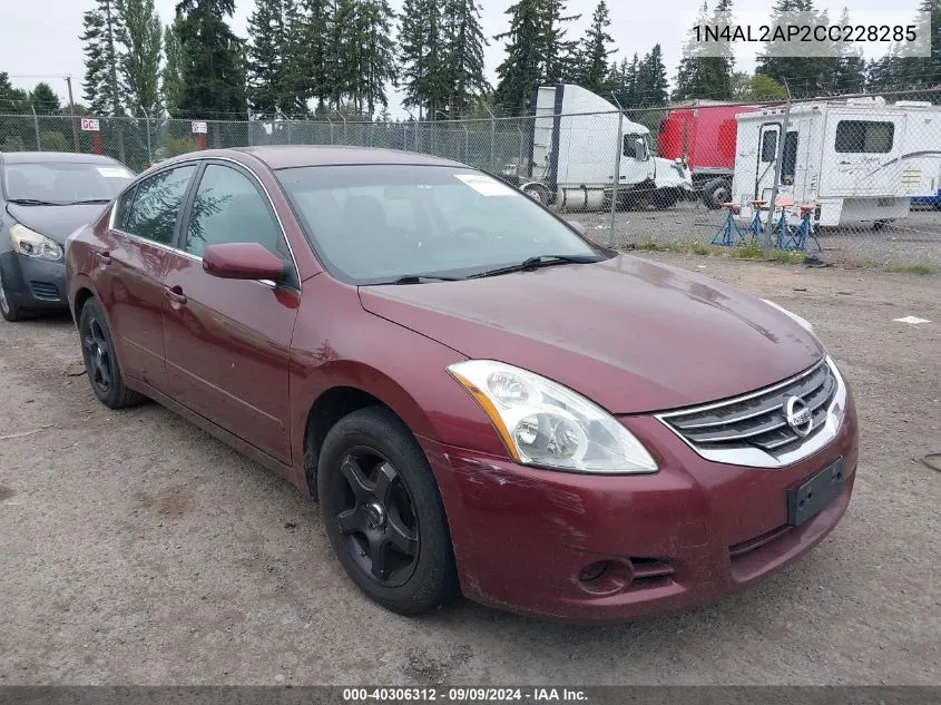 2012 Nissan Altima 2.5 S VIN: 1N4AL2AP2CC228285 Lot: 40306312