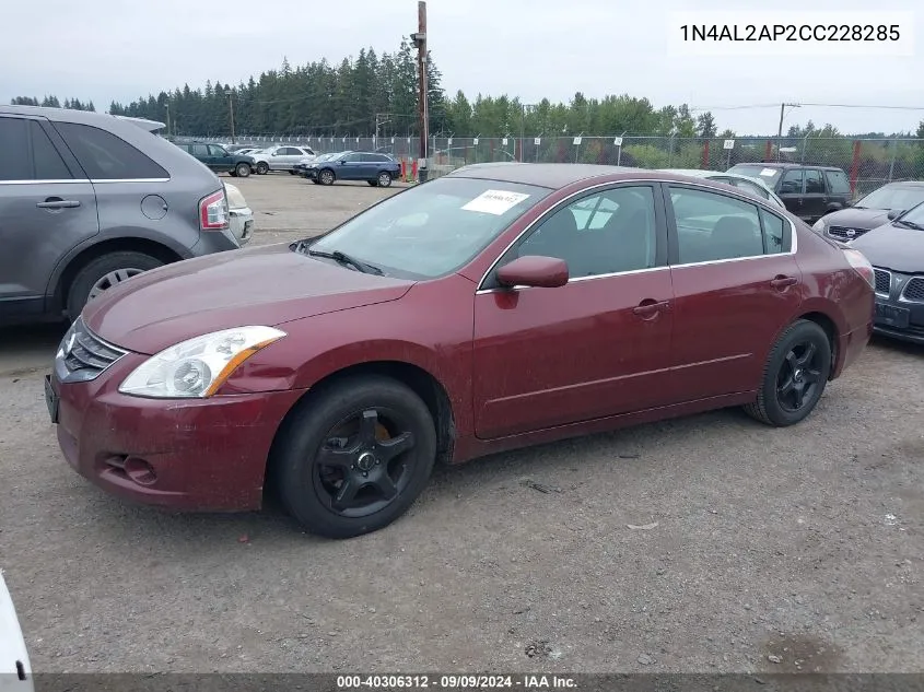 2012 Nissan Altima 2.5 S VIN: 1N4AL2AP2CC228285 Lot: 40306312