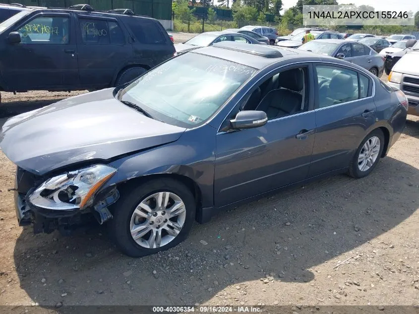 2012 Nissan Altima 2.5 S VIN: 1N4AL2APXCC155246 Lot: 40306354