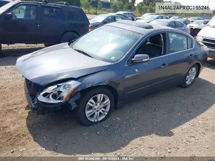 2012 Nissan Altima 2.5 S VIN: 1N4AL2APXCC155246 Lot: 40306354