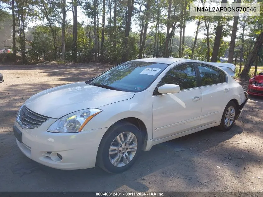 2012 Nissan Altima S VIN: 1N4AL2AP0CN570046 Lot: 40312401