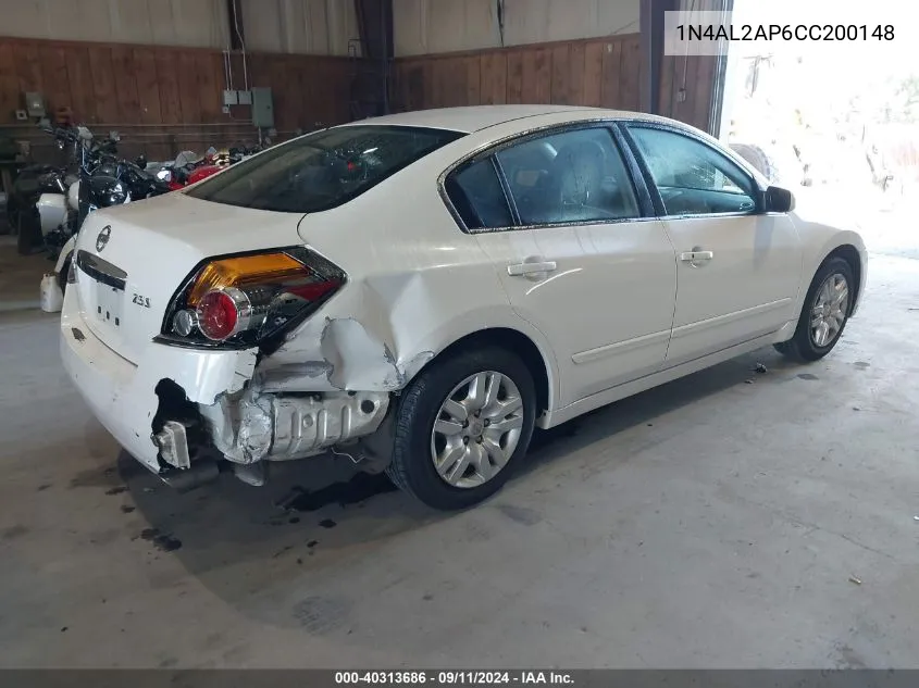 1N4AL2AP6CC200148 2012 Nissan Altima S