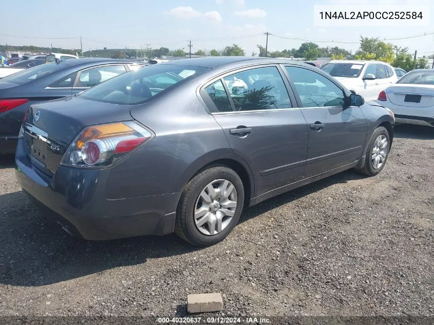 2012 Nissan Altima S VIN: 1N4AL2AP0CC252584 Lot: 40320637