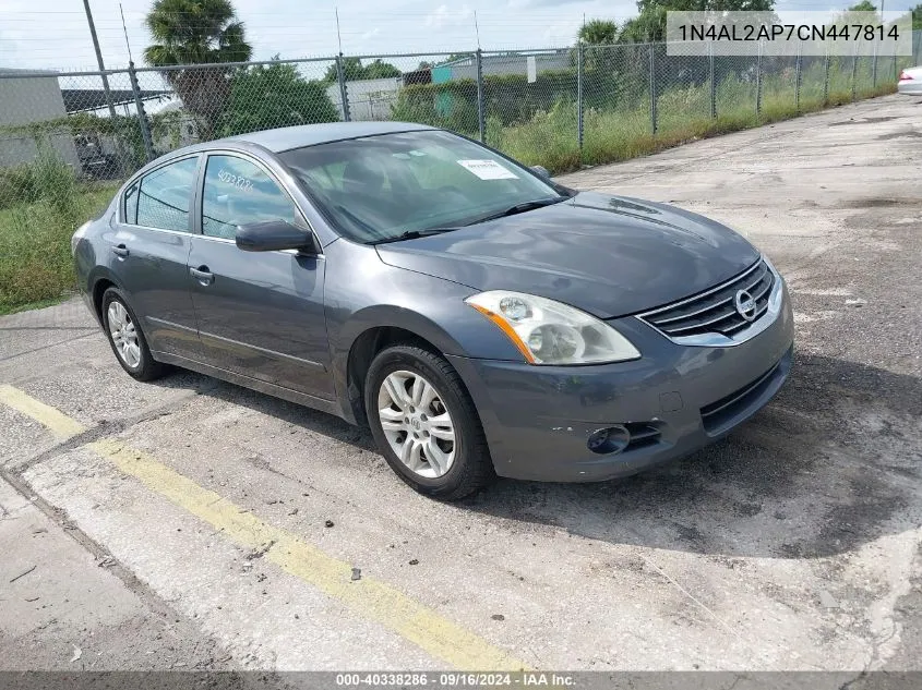 2012 Nissan Altima 2.5 S VIN: 1N4AL2AP7CN447814 Lot: 40338286