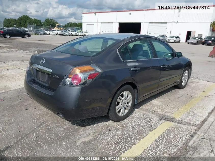 2012 Nissan Altima 2.5 S VIN: 1N4AL2AP7CN447814 Lot: 40338286