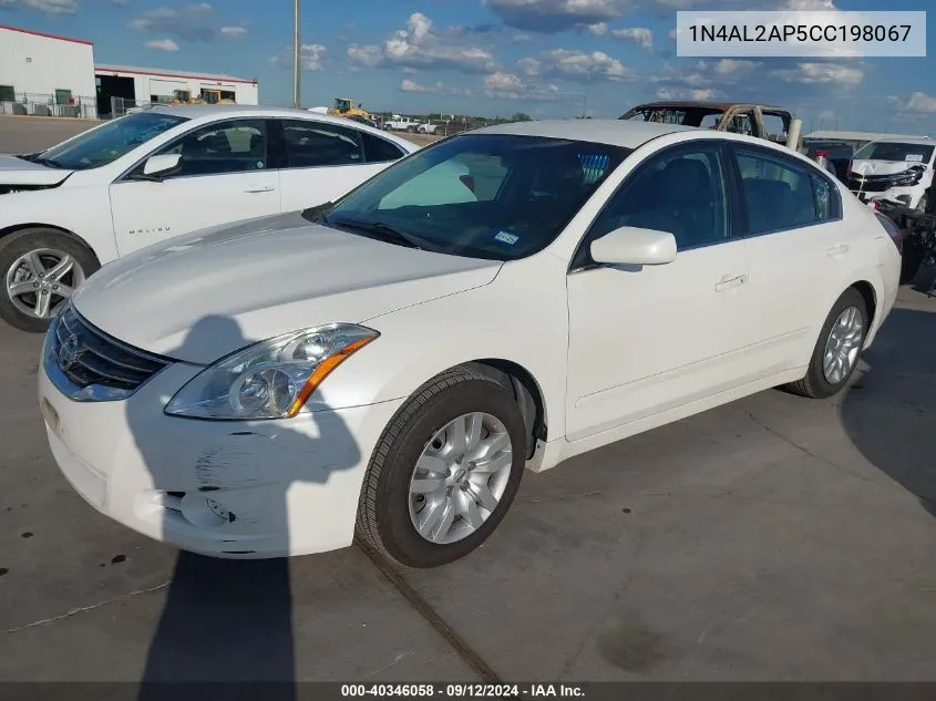 2012 Nissan Altima 2.5 S VIN: 1N4AL2AP5CC198067 Lot: 40346058