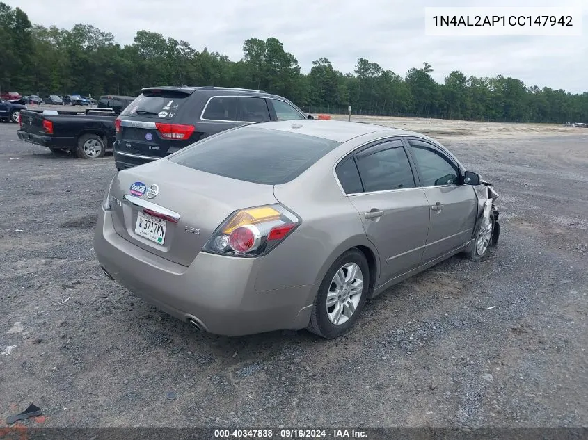 2012 Nissan Altima S VIN: 1N4AL2AP1CC147942 Lot: 40347838