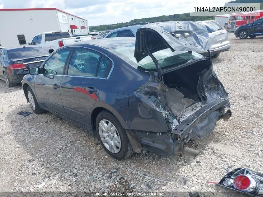 2012 Nissan Altima S VIN: 1N4AL2AP5CN490001 Lot: 40355126