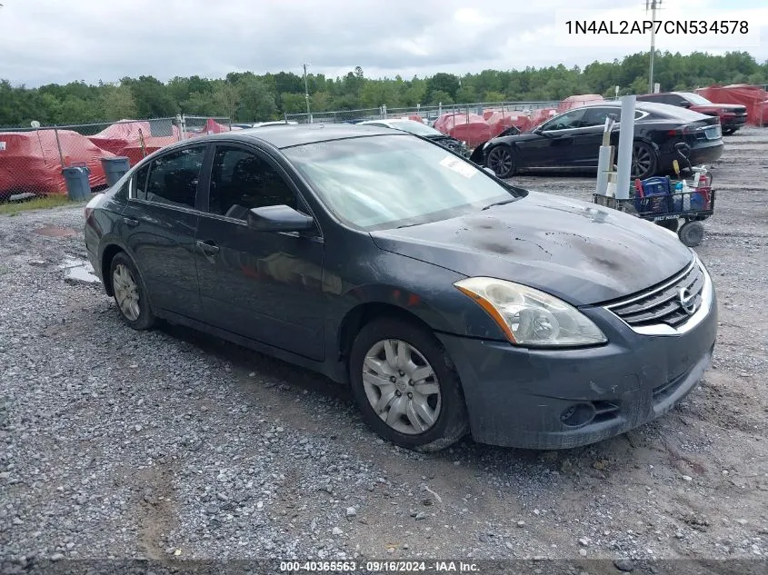 2012 Nissan Altima 2.5 S VIN: 1N4AL2AP7CN534578 Lot: 40365563