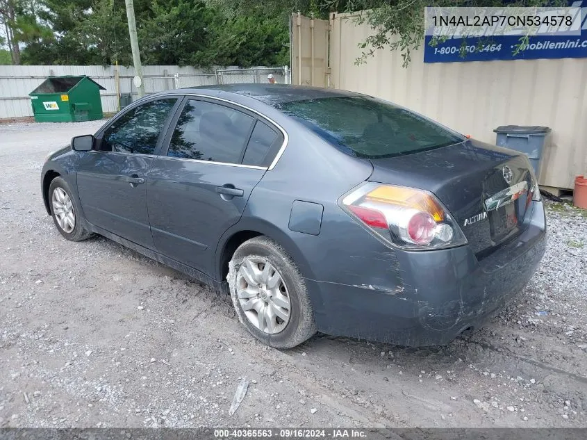 2012 Nissan Altima 2.5 S VIN: 1N4AL2AP7CN534578 Lot: 40365563