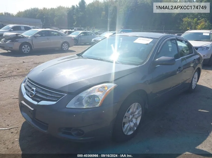 2012 Nissan Altima 2.5 S VIN: 1N4AL2APXCC174749 Lot: 40366966