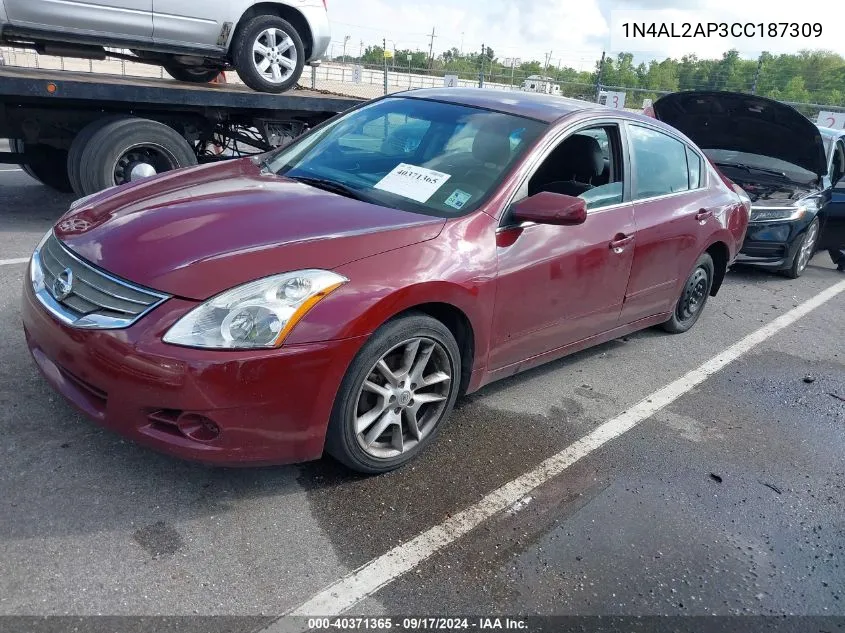 2012 Nissan Altima 2.5 S VIN: 1N4AL2AP3CC187309 Lot: 40371365