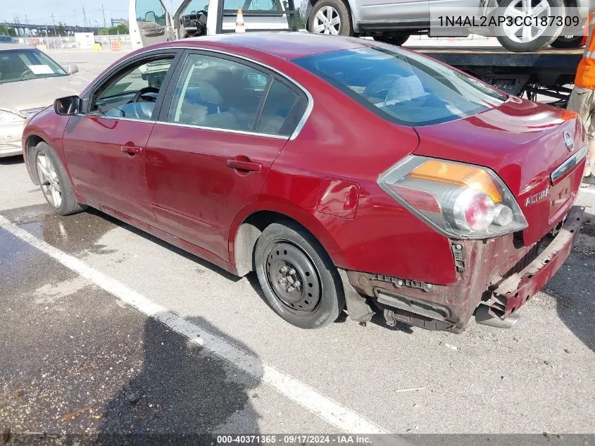 2012 Nissan Altima 2.5 S VIN: 1N4AL2AP3CC187309 Lot: 40371365