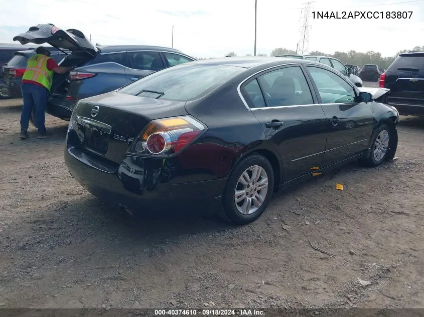 2012 Nissan Altima S VIN: 1N4AL2APXCC183807 Lot: 40374610