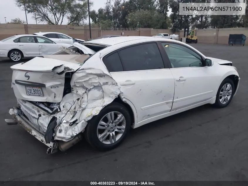 2012 Nissan Altima 2.5 S VIN: 1N4AL2AP6CN571900 Lot: 40383223