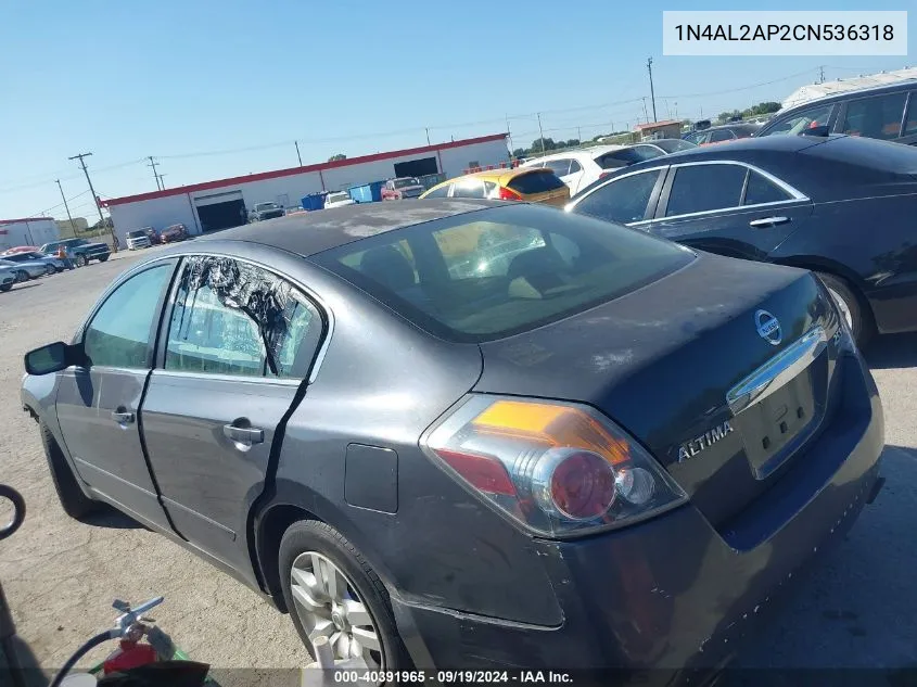 1N4AL2AP2CN536318 2012 Nissan Altima 2.5 S