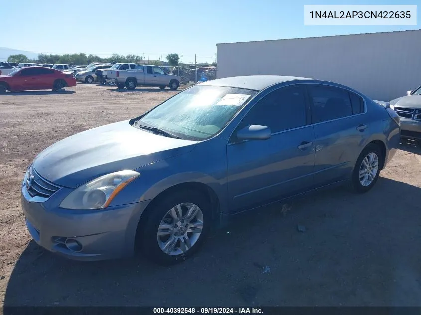 2012 Nissan Altima 2.5 S VIN: 1N4AL2AP3CN422635 Lot: 40392548